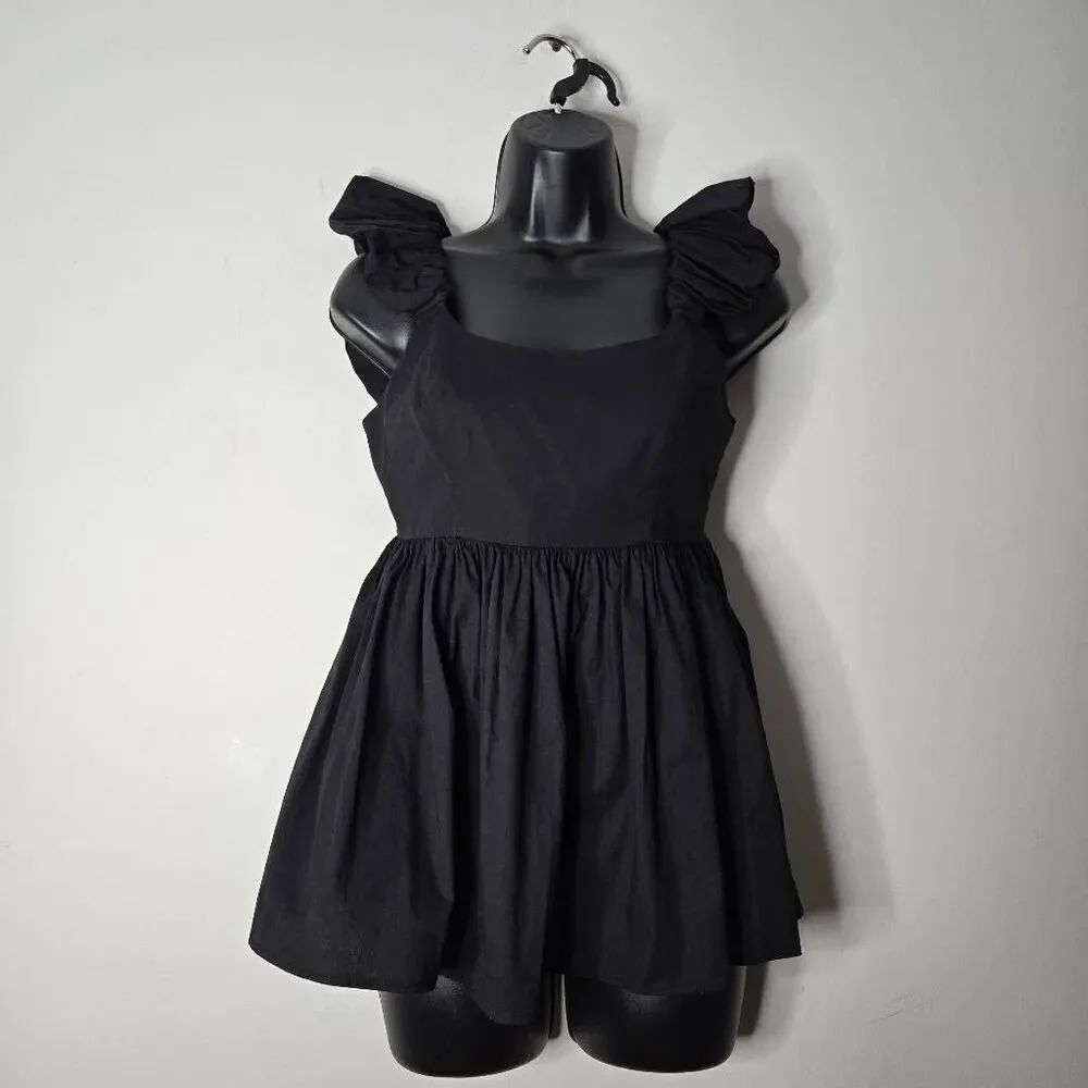 Corey Lynn Calter Morley Babydoll Tunic Women's Size XS Black